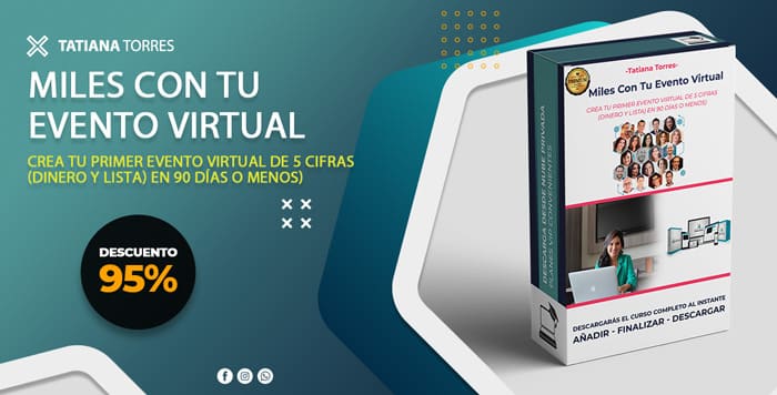 Miles Con Tu Evento Virtual - Tatiana Torres
