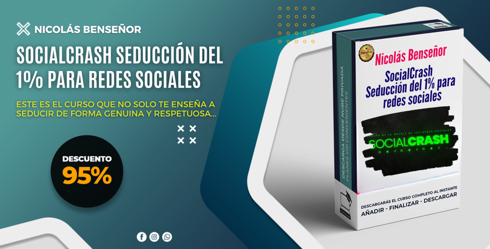 SocialCrash Seducción del 1% para redes sociales – Nicolás Benseñor