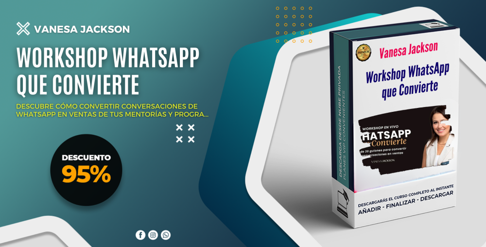 Workshop WhatsApp que Convierte – Vanesa Jackson