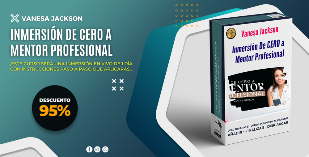 Inmersión De CERO a Mentor Profesional – Vanesa Jackson
