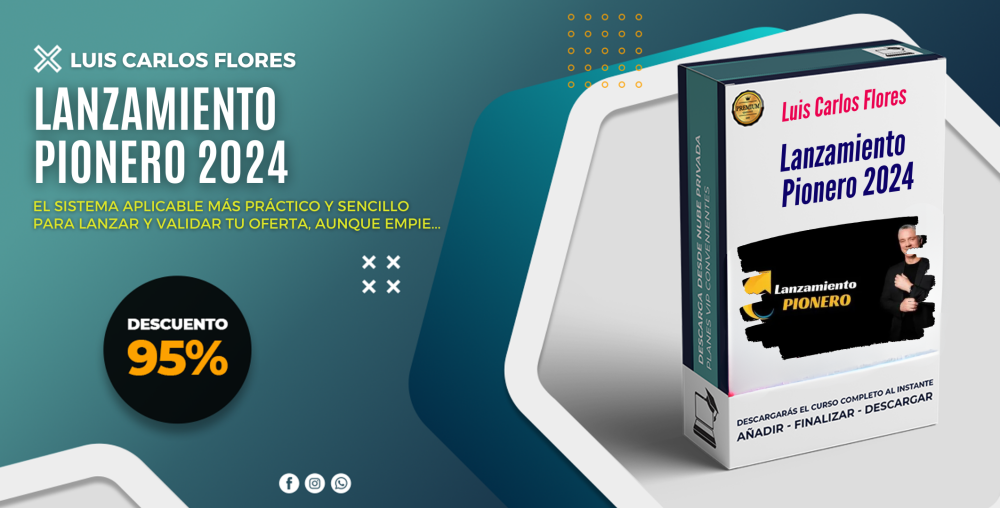 Lanzamiento Pionero 2024 - Luis Carlos Flores